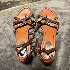 Cheetah print sandals